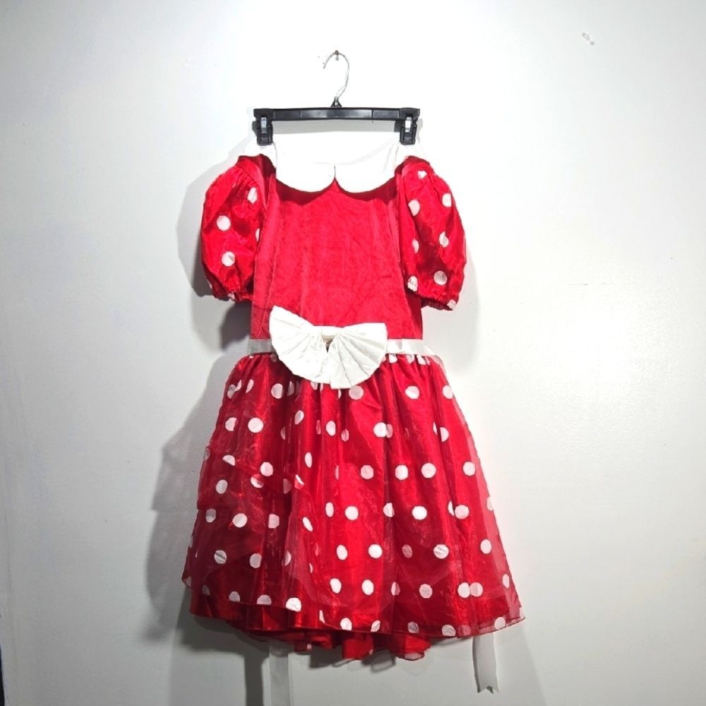 Disney Direct Red Polka Dot Kids Costume Dress L